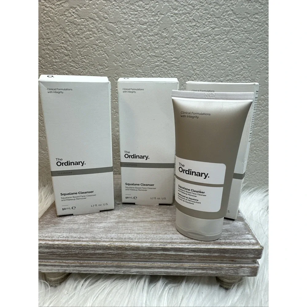 $19 🌙 3 The Ordinary Squalane Based Face Cleanser - Set Of 3 x 50mL 1.7